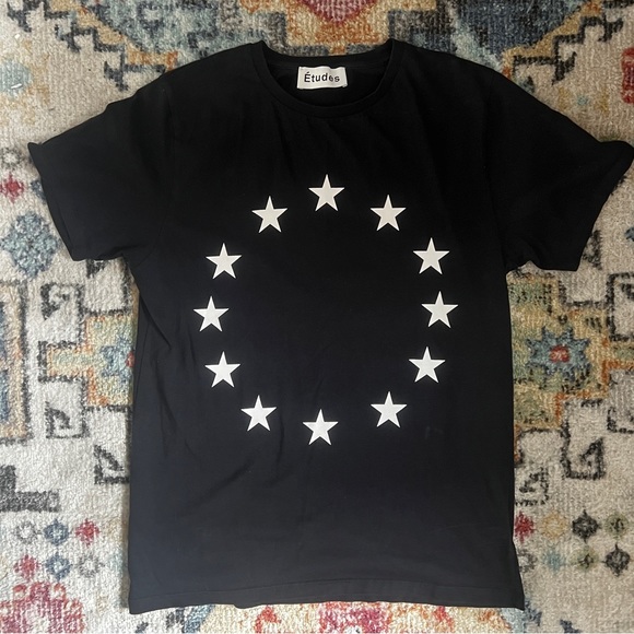 Études Women’s Black XS Star Tee - Picture 1 of 5
